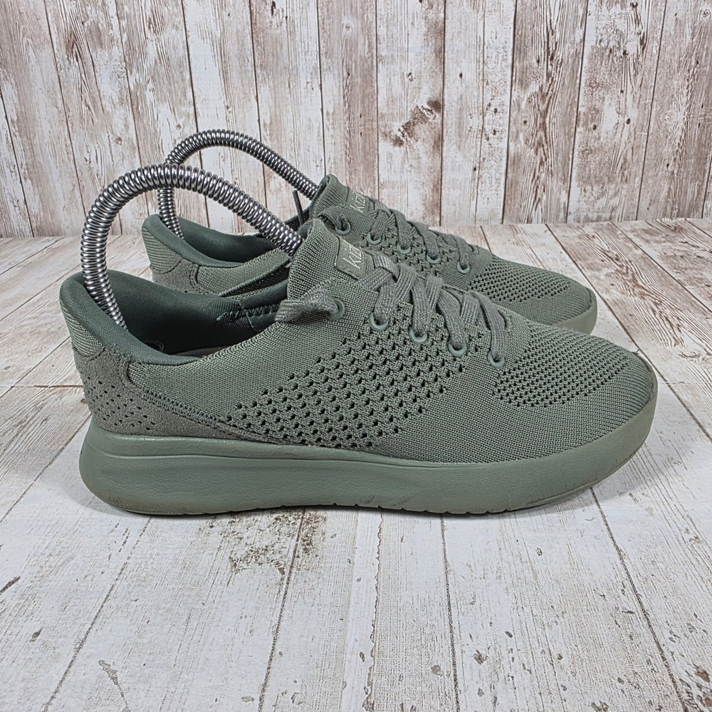 Kizik Lima Sage Green Hands-Free Slip-On Knit Sneakers Womens 5 D3FC DLIMJP06-1D